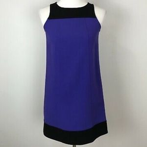 LOFT short sleeve color block dress